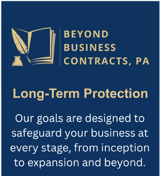 Graphic: Long-Term Protection Our goals are designed to safeguard your business at every stage, from inception to expansion and beyond.